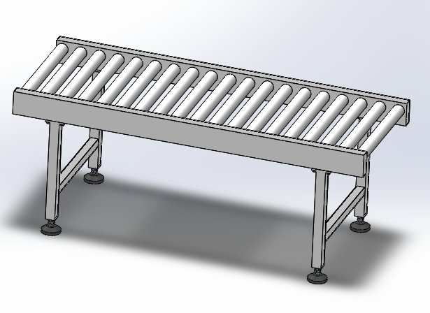 Unpowered roller conveyor design