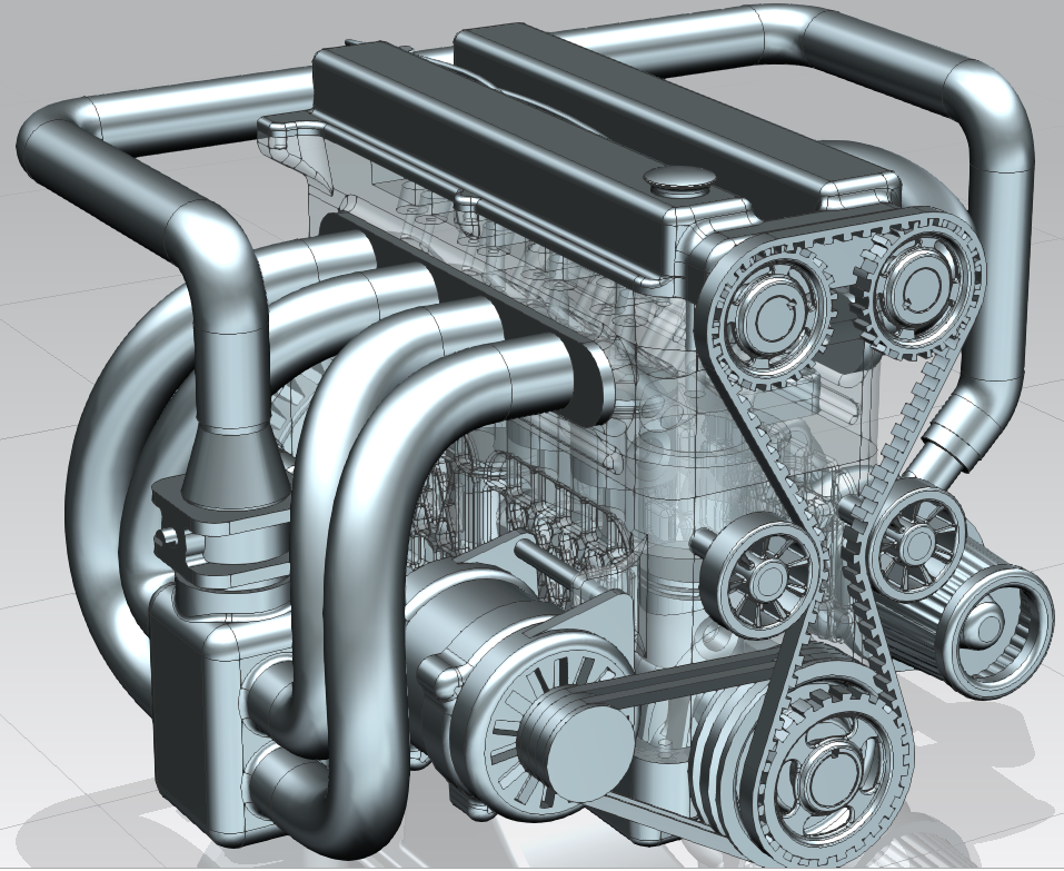 Automotive DOHC engine