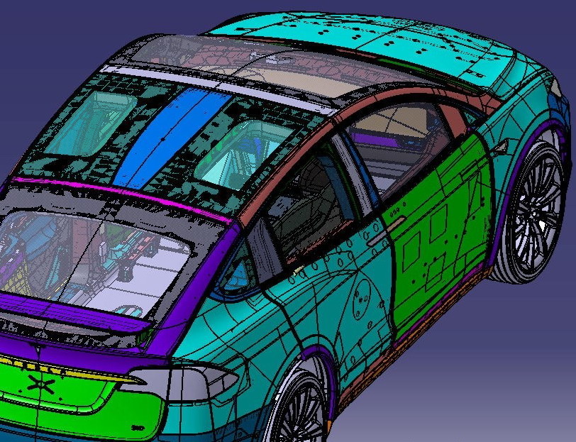 Vehicle body Point Cloud data--Audi