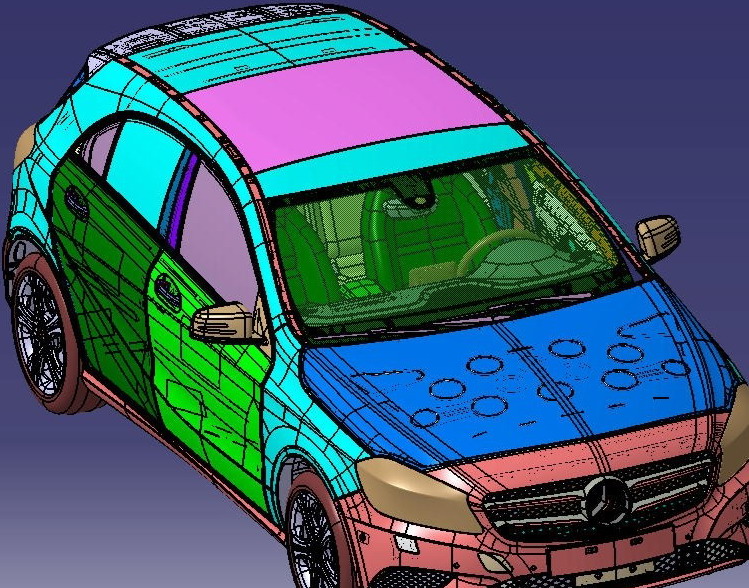 Vehicle body Point Cloud data--Mercedes