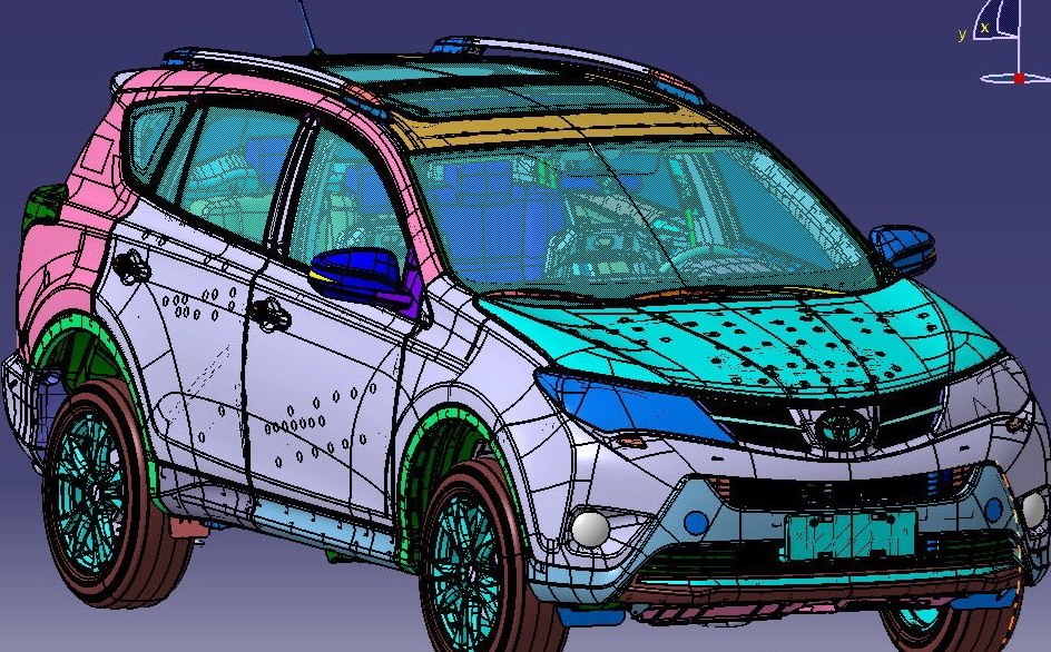 Vehicle body Point Cloud data--Toyota