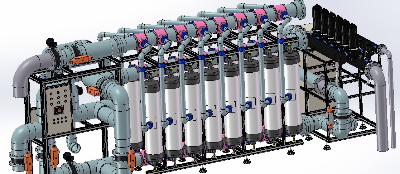 石油化学機器.下水処理機器.パイプライン機器設計.Petrochemical equipment design by Solidworks